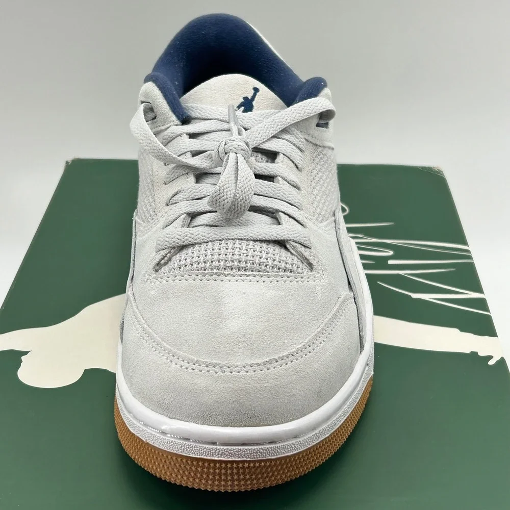 Jordan Flight Court Mens 11.5 Grey Midnight Navy Gum FV5555-004 Retro Sneakers